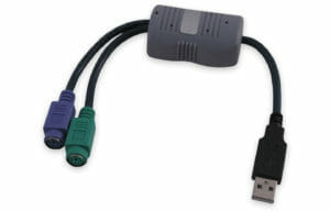 Convertidor PS2 a USB, para conexión de ratón y teclado PS2 a puerto USB de ordenador