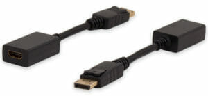 Adaptador DisplayPort a HDMI, DisplayPort macho a HDMI hembra de tipo A