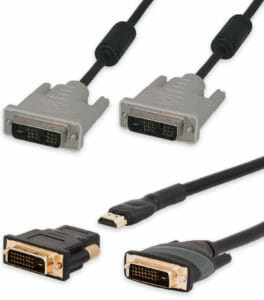 Cables de vídeo DVI con conectores DVI-D estándar, hasta 15,2 m
