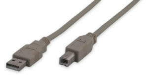 USB Cable, A to B connectors, for industrial touch screens and keyboards