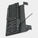 Bandeja de montaje para teclado industrial para teclados resistentes, vista lateral