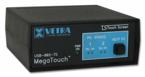 Conmutador KVM con USB MegaTouch compatible con pantalla táctil de Vetra Systems